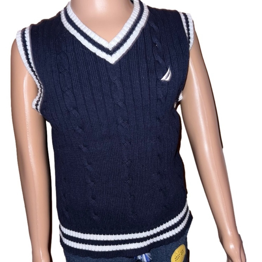 Nautica NWOT little boy’s 100% cotton vest. Ideal for events requiring dress up